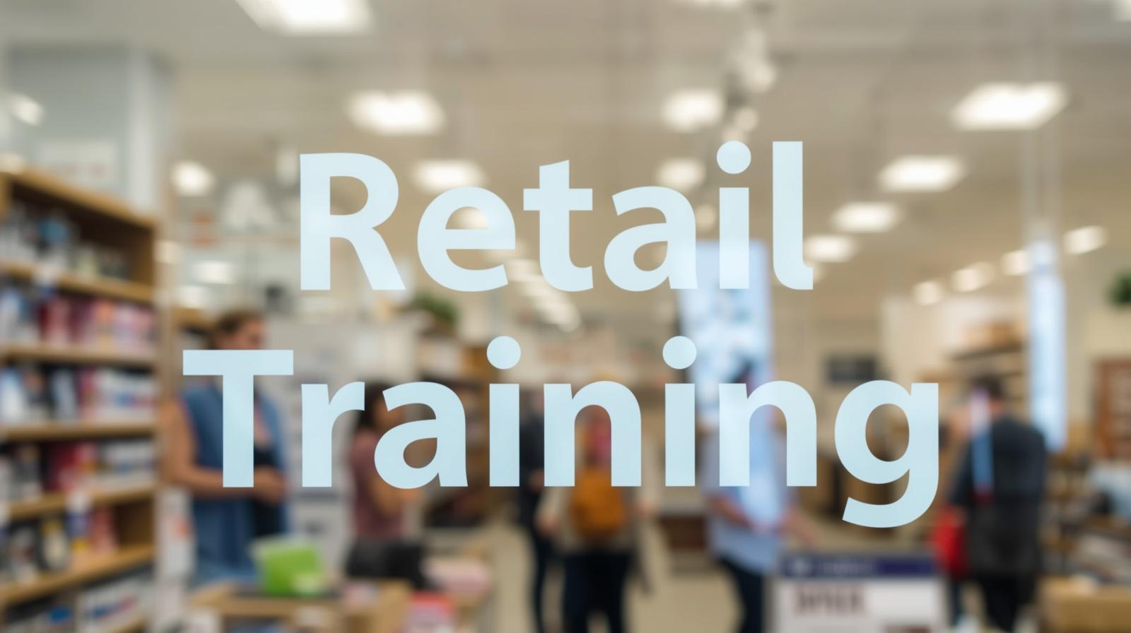 retail training images without any people just the words retail training